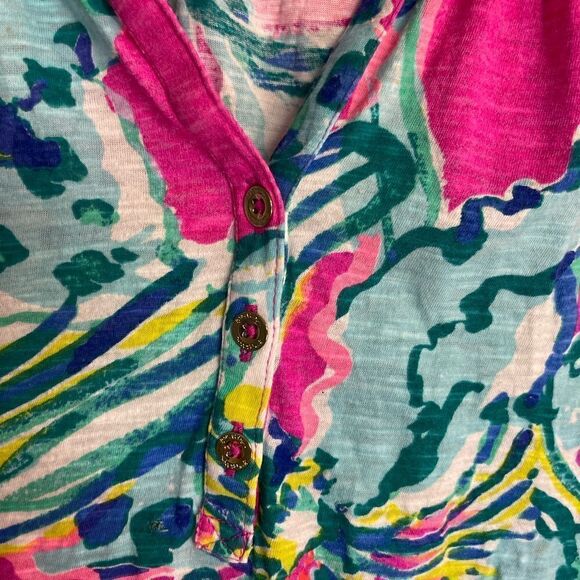 Lilly Pulitzer Essie Sleeveless Cotton Printed Top.Size XS - Picture 6 of 10